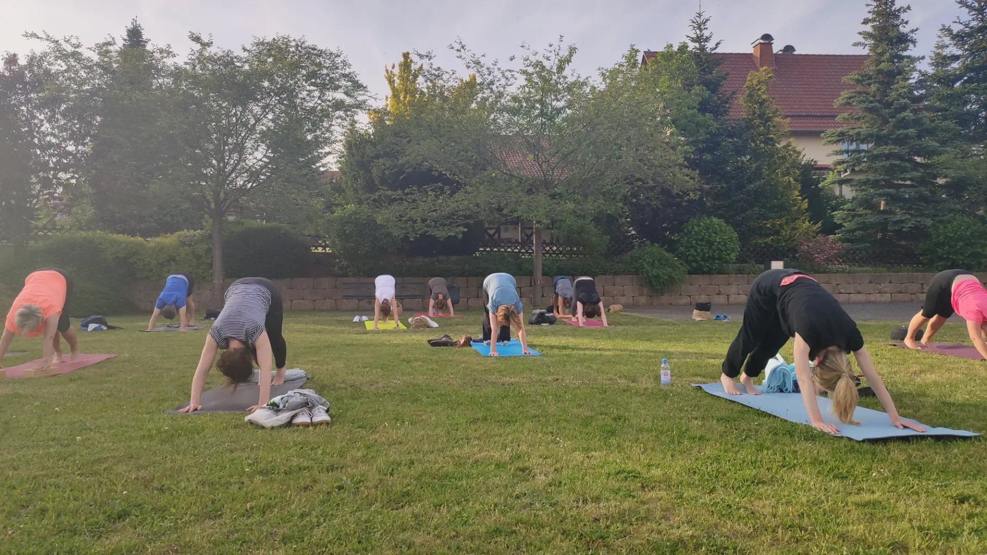 Yoga unter freiem Himmel